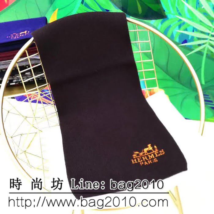 HERMES愛馬仕專櫃同步2018男士冬季兔絨圍巾 男女同款 LLWJ7563